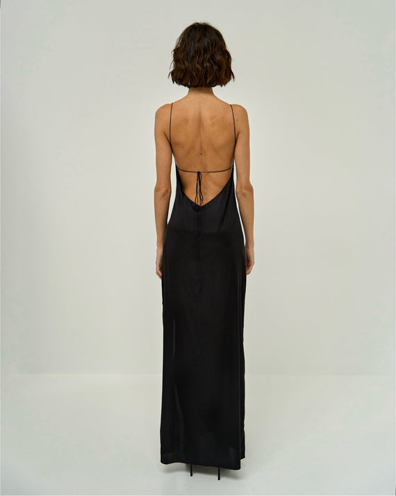 MAGGIE SILK-SATIN GOWN DRESS